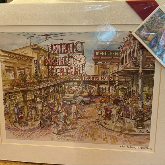 Sarah Clementson Yaeger Other - Sarah Clementson Yaeger - PRINT #124 Pike Place Market - numbered 1,392/2000